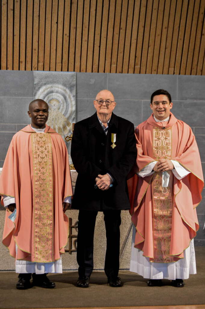 Fr Dominic Kwikiriza, Mr Pat Browne and Fr Robert Smyth
