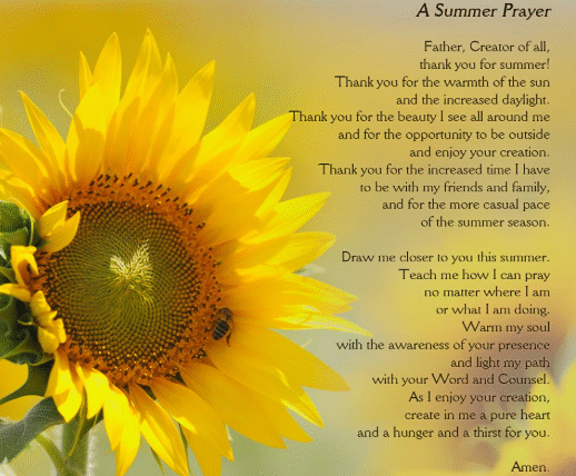 Summer Prayer