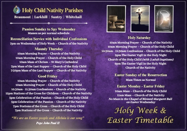 Holy Week and Easter 2026